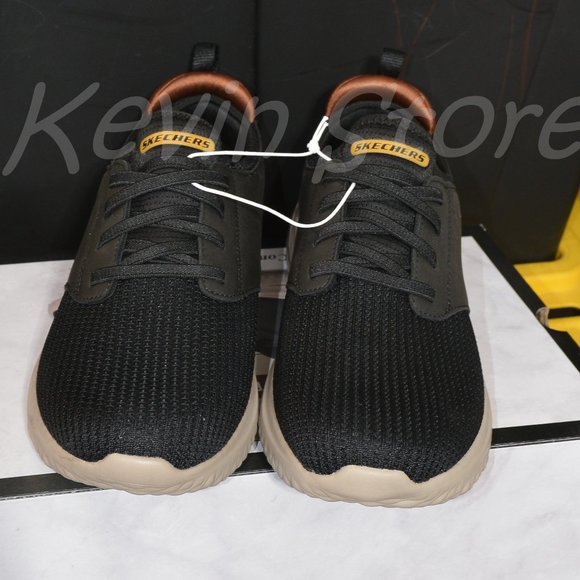 Skechers Men's Delson Slip On Sneaker‎ Black